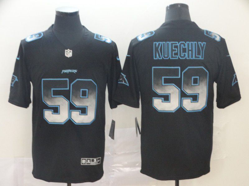 Men Carolina Panthers #59 Kuechly Nike Black Smoke Fashion Limited NFL Jerseys->oakland raiders->NFL Jersey